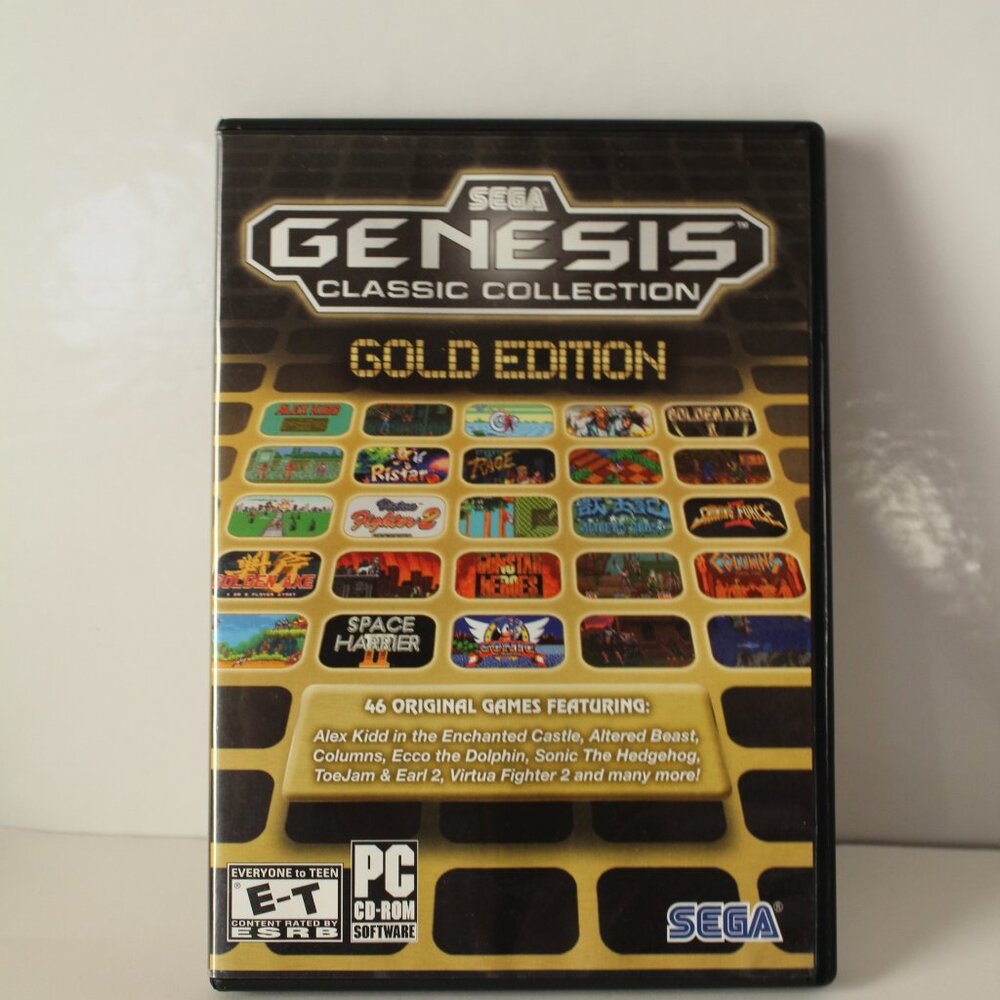 Sega Genesis Classic Collection Gold Edition (PC, 2011)